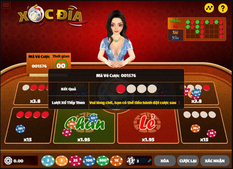 Thuật ngữ xóc đĩa tại Zowin