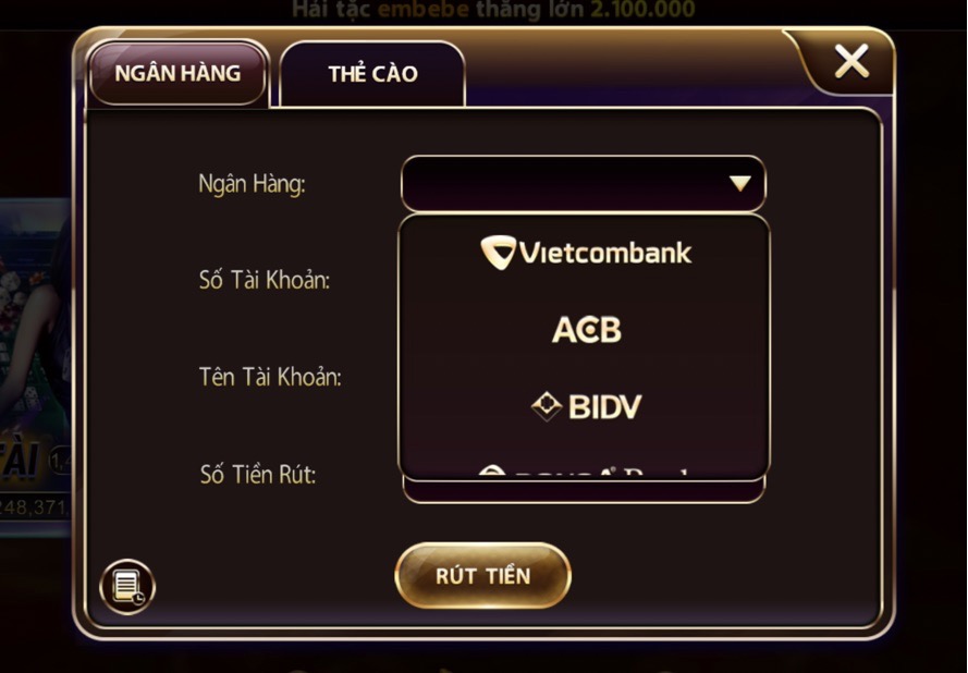 Rút tiền nhanh chóng tại Zowin